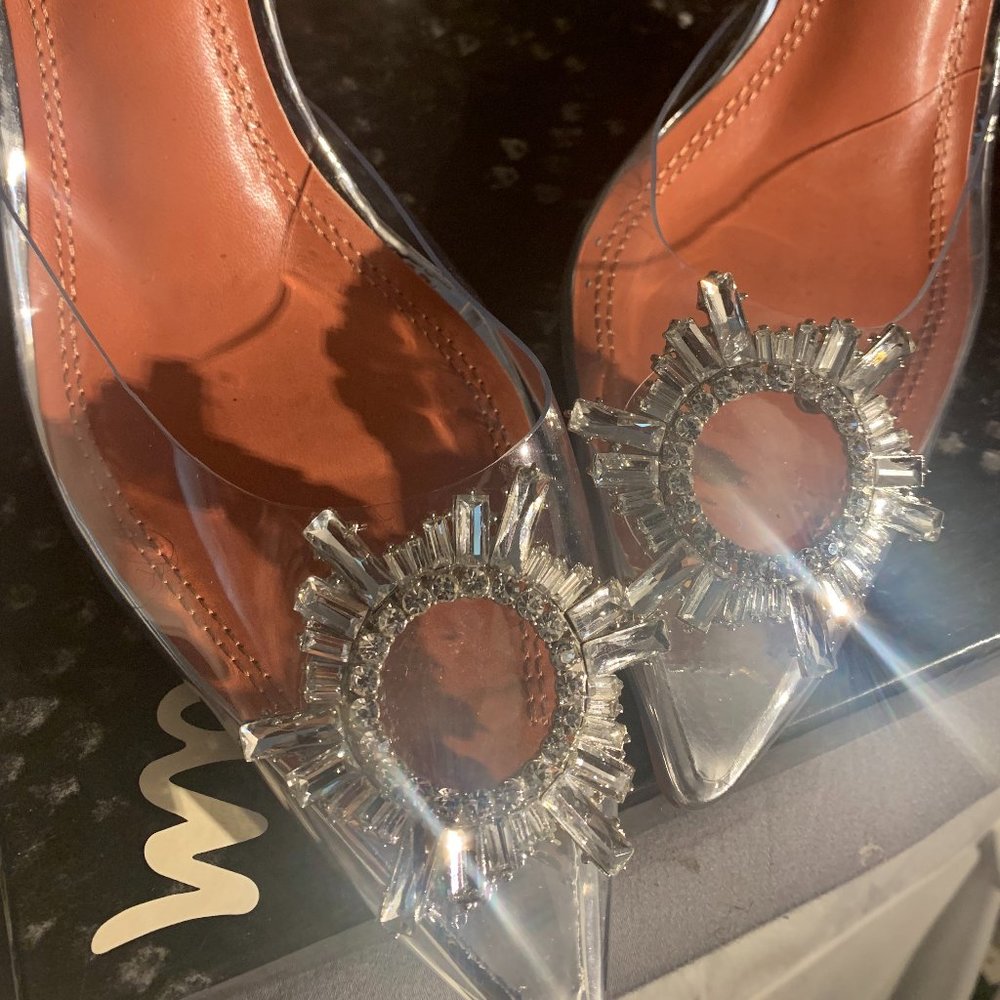 CLEAR HEEL - AMINAH JILLIL INSPIRED - SIZE 9